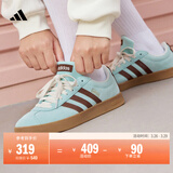 adidas「T头鞋」VL COURT复古休闲板鞋德训鞋男女阿迪达斯轻运动   浅闪光蓝/棕色/淡绿 (推荐女生买小半码)   37