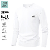 JEANSWEST LIFE真维斯速干长袖T恤男夏季排汗抗菌跑步训练服宽松大码男士打底衫