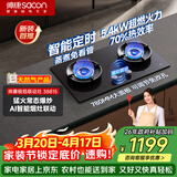 帅康（Sacon）【炊烟灶Pro】燃气灶煤气灶双灶液化气 嵌入式5.4kW烟灶联动定时灶免改孔 JZY-3B815