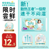 帮宝适[会员专享试用装]一级帮拉拉裤尿不湿尿片 超薄透气L+4