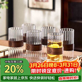 青苹果轻奢耐热玻璃杯 防烫家用客厅喝水杯子泡茶牛奶杯咖啡杯高颜值6只