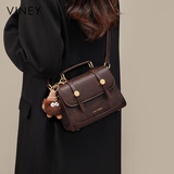 viney包包女包牛皮斜挎剑桥包轻奢单肩小方包生日礼物高级感送女友老婆