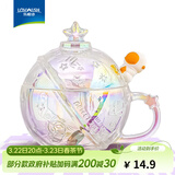 乐唯诗（LOVWISH）玻璃杯高颜值水杯透明玻璃牛奶杯带把ins风奶茶杯早餐杯茶杯 星球杯【炫彩】320ml1只