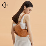 CASSILE卡思乐女包头层牛皮月牙新月腋下斜挎包生日新年礼物送老婆实用