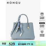 红谷女包单肩包女手提包包牛皮斜挎包丝巾搭配戴妃包 生日礼物送女友