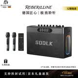 ROBERILLINE德国品牌高端大功率户外K歌音响低音炮电吹管乐器无线蓝牙音箱TWS互联四分频高音质高音量炫彩光效 S1127PLUS【双话筒版】