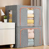 佳帮手衣服收纳箱布艺衣物整理盒大容量折叠箱衣柜家用神器 66L 1只装