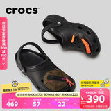 卡骆驰（CROCS）檀健次同款经典洞洞鞋轻便百搭女沙滩鞋包头拖鞋男鞋|10001 黑色-001(含智必星) 39 (240mm)