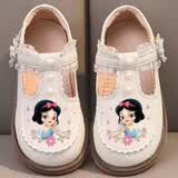 忻悦晴春秋款女童软底爱莎公主鞋儿童防滑豆豆鞋宝宝单鞋女孩洛丽塔潮鞋 YY-3鲜花 26 内长16CM