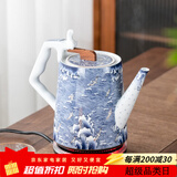 京峰阁茶具电水壶热水壶大容量智能烧水壶陶瓷浪海奔翔禅水壶大容量1.4L 浪海奔翔禅水壶 1400ml