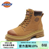 Dickies男士马丁靴高帮时尚男靴工装靴情侣靴男 土黄 43-男款