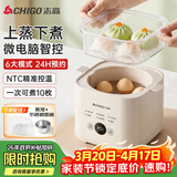 志高（CHIGO）煮蛋器 蒸蛋器 温泉蛋机 智能定时自动断电 煮鸡蛋神器溏心蛋茶叶蛋 小型蒸锅早餐一体机NE-250A