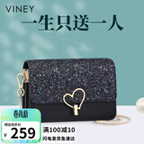 viney牛皮包包女包洋气斜挎链条包轻奢单肩包生日礼物高级感送女友老婆
