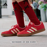 adidas「T头鞋」VL COURT复古休闲板鞋德训鞋男女阿迪达斯轻运动   浅猩红/暖香草色/黄色 (推荐女生买小半码)   38.5