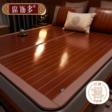 席饰多天然碳化头层竹青凉席竹席1.5X1.95米三件套【可折叠双面可用】