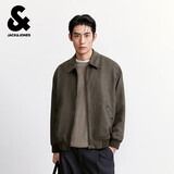 杰克·琼斯（JACK&JONES） 男装秋季夹克时尚日常尖领领口拉链门襟双侧插袋上衣225321052