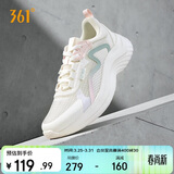 361°运动鞋女春夏季网纱透气轻便减震通勤休闲慢跑步鞋女682322205F-3