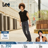 Lee【张凌赫代言】凉凉裤726标准直脚轻薄黑灰色男牛仔裤休闲潮流 黑灰色 33