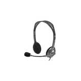 罗技（Logitech）H110/H111/H150/H151 有线耳麦多功能头戴式立体声台式电脑耳机教育办公培训网课 【H111】 3.5mm单插（台式不可用）