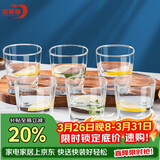 青苹果 加厚无铅玻璃杯295ml6只 鸡尾酒洋酒杯威士忌杯 啤酒杯水杯茶杯