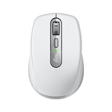 罗技（Logitech）大师系列 MX Anywhere 3S 静音鼠标 无线蓝牙双模 商务办公 便携 太空银 接收器另购 苹果鼠标适配