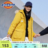 Dickies棉服 可脱卸毛领字母印花多口袋夹克百搭厚外套 9551 姜黄 （宽松版型） XL