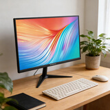 邦梭17-34英寸高清电脑显示器2K4K高刷144/165电竞高刷曲屏商务办公家用设计台式显示屏监控屏幕可挂墙 22英寸显示器丨电脑/电视TV多功能【遥控+音响】