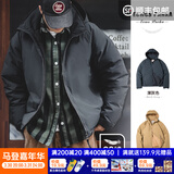 马登工装美式复古连帽羽绒服男春冬加厚保暖外套90白鸭绒男士防寒衣服 深灰色 【羽绒服男款/冬季外套男/2025最新款】 L （140-155斤）