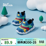 361°儿童学步鞋春秋男女童软弹毛毛虫鞋运动宝宝鞋 蓝21