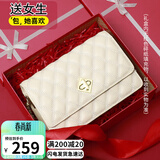 viney包包女包牛皮链条包轻奢百搭单肩斜挎包生日礼物高级感送女友老婆