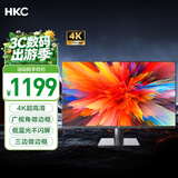 HKC 31.5英寸4K超清大屏幕P3广色域 广视角微边框 商用办公壁挂低蓝光不闪屏PS5台式电脑显示器T3252U