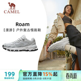 骆驼（CAMEL）漫游复古慢跑鞋女户外运动鞋子 K23S09L7014-1 奶白/椰灰39