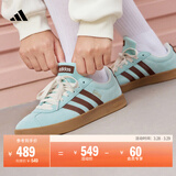 adidas「T头鞋」VL COURT复古休闲板鞋德训鞋男女阿迪达斯轻运动   浅闪光蓝/棕色/淡绿 (推荐女生买小半码)   37