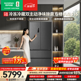 容声方糖机皇515L法式多门冰箱双系统超薄零嵌入式一级能效自动制冰灰BCD-515P60FZNAD国家补贴世界杯