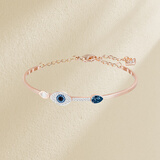 施华洛世奇（SWAROVSKI）恶魔之眼手镯女 女士手链轻奢高级感生日礼物送女友送闺蜜5171991