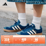 adidas「T头鞋」VL COURT复古休闲板鞋德训鞋男女阿迪达斯轻运动   深蓝/暖香草色/灰蓝 (推荐女生买小半码)   40.5