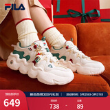 斐乐帕尼尼圣诞款FILA PANINI XMAS女鞋运动鞋男鞋篮球鞋情侣老爹鞋 雪白/百合白-SL【女款】 38