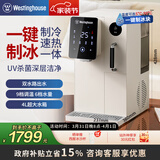 西屋冰块饮水机家用 台式即热直饮机小型制冰机免安装富锶矿泉水机 桌面办公室制冰速热冷水矿化一体机 匹兹堡WFH40-G3 即热制冷型
