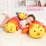 舒宠（sheepet）毛毛虫毛绒玩具娃娃粒子公仔七彩虫长条枕趴睡枕儿童抱枕生日礼物 中号新版七彩虫(85CM)