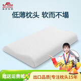 奥罗玛斯（aeromax） 低枕头薄枕低枕矮枕头软枕扁枕芯颈椎枕颈枕学生枕成人记忆枕头 竹炭款-白色58*33*7/5CM 58*33*7/5CM