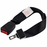 鹿途 汽车安全带可伸缩 加长连接头 儿童座椅保险带头 可伸缩黑色延长带 舌2.1cm