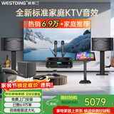 威斯汀家庭ktv音响套装唱歌全套设备点歌机一体卡拉ok影院家用客厅全新升级108音箱套装 10吋2音响三分频+12吋炮套装二