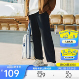 安踏加绒保暖运动裤男士卫裤春季针织户外跑步长裤休闲裤束脚收口