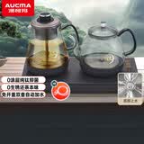 澳柯玛（AUCMA）纯钛全自动上水电热水壶茶台烧水壶嵌入式一体机电茶壶茶具电茶炉套装 纯钛双壶蒸煮茶款F22