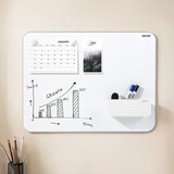 得力(deli)挂式白板 窄边框系列90*60cm易擦磁性办公教学会议悬挂式白板家用儿童写字板黑板50026