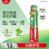 高露洁（Colgate）不倒翁儿童牙刷2-3-6-9岁宝宝软毛牙刷磨圆柔丝刷毛单支 三色随机