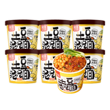 阿宽土豆泥泥拌面方便面泡面速食烧烤味84g*6杯休闲零食版 非油炸免煮