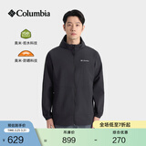 Columbia【蒋奇明同款】哥伦比亚户外男子UPF50拒水防晒衣皮肤衣XE4920 012 鲨鱼黑 XL (185/104A)