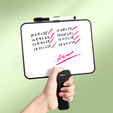 得力手持白板 小白板直播间手举牌双面白板记分画板留言大号写字板桌面竞赛提词教学手写儿童小号