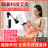 鸿益德艾灸仪器一体机无烟家用熏蒸仪美容院全身温养理疗仪烤电艾炙灯 白色升级美容院款XJAY07